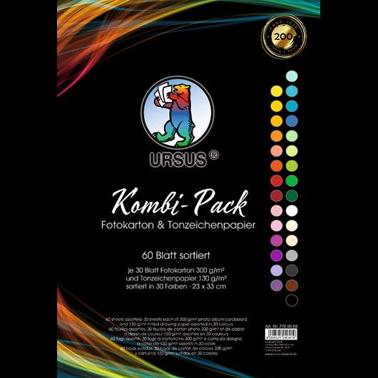 Combi Pack Kleipapier 130g+Photokaart 300g A4 - 60BL